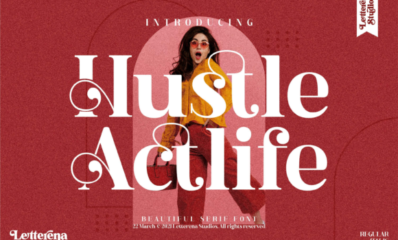 Hustle Actlife Font - Featured Image