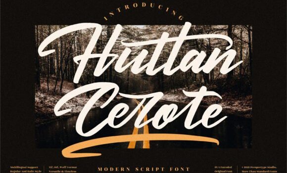 Huttan Cerote Font - Featured Image
