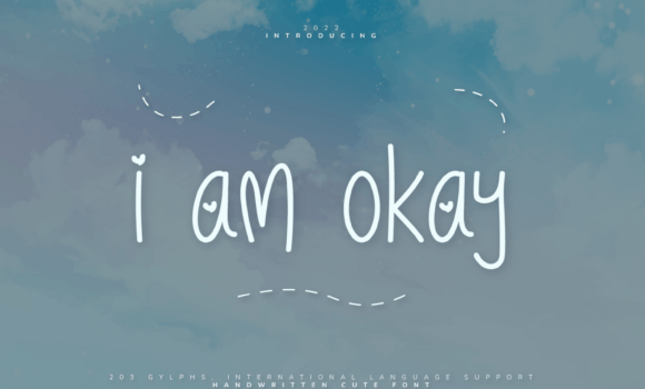 I Am Okay Font - Featured Image