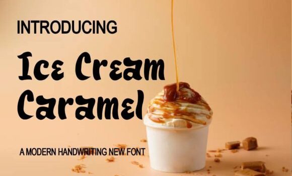 Ice Cream Caramel Font - Featured Image