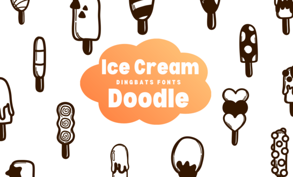 Ice Cream Doodle Font - Featured Image