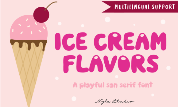 Ice Cream Flavors Font Fonts Free Download Ice Cream Flavors Font - Featured Image
