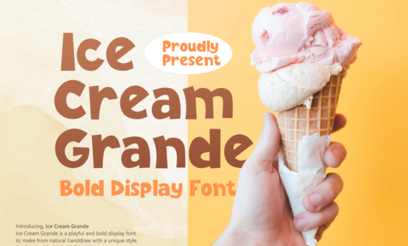 Ice Cream Grande Font Fonts Free Download Ice Cream Grande Font - Featured Image
