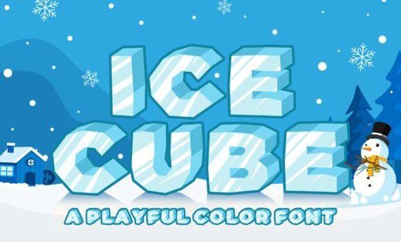 Ice Cube Font - Featured Image