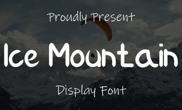 Ice Mountain Font - Featured Image