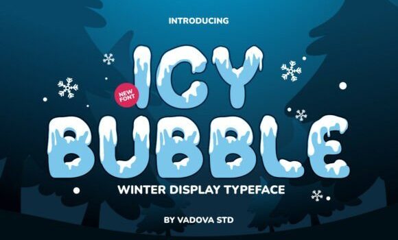 Icy Bubble Font - Featured Image