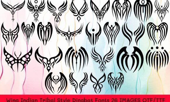 Indian Tribal Wing Font - Featured Image