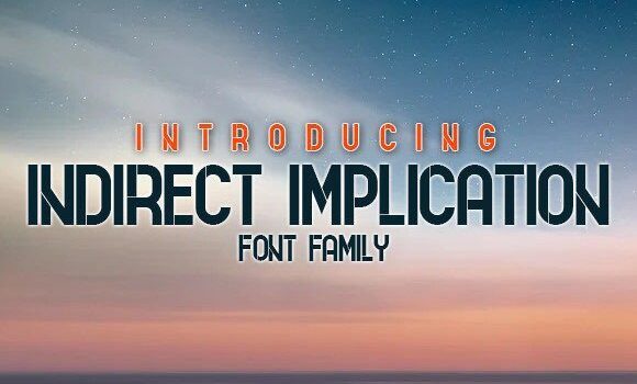 Indirect Implication Font Fonts Free Download Indirect Implication Font - Featured Image