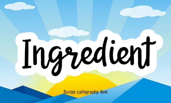 Ingredient Font Fonts Free Download Ingredient Font - Featured Image