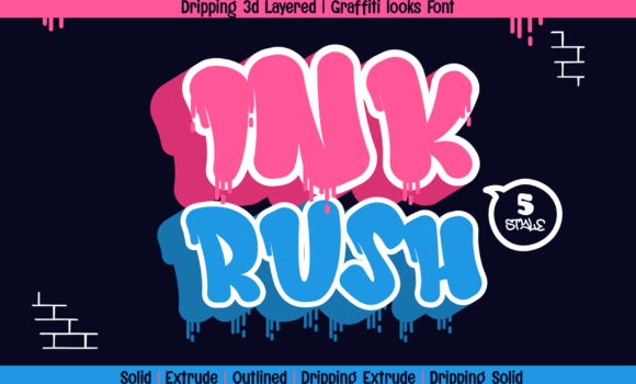 Ink Rush Font - Featured Image