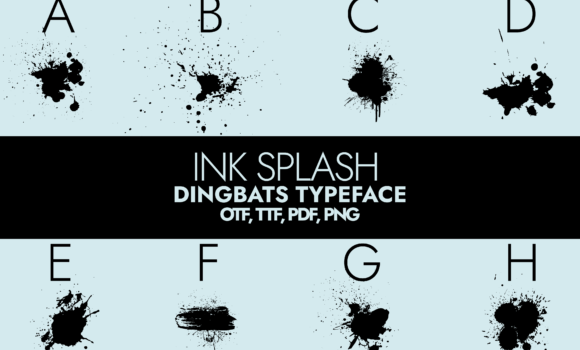 Ink Splash Font - Featured Image
