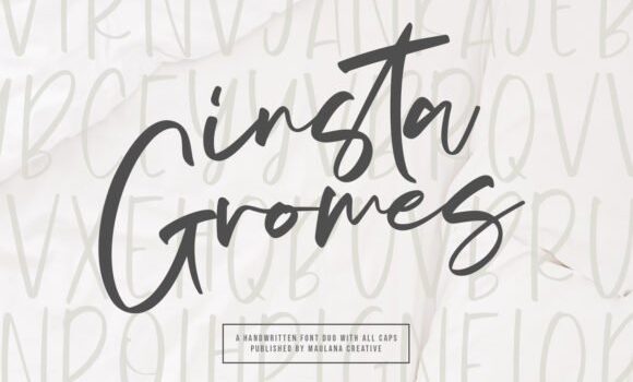 Insta Gromes Font - Featured Image