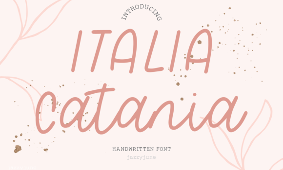 Italia Catania Font - Featured Image