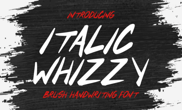 Italic Whizzy Font - Featured Image