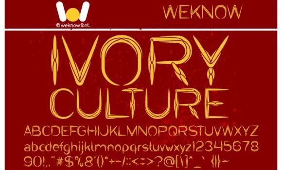 Ivory Culture Font Fonts Free Download Ivory Culture Font - Featured Image