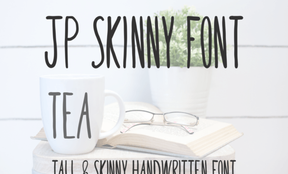 JP Skinny Tea Font - Featured Image