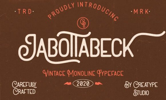 Jabottabeck Font - Featured Image