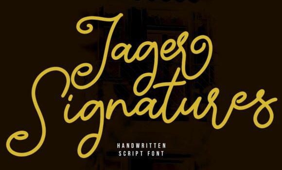 Jager Signature Font - Featured Image