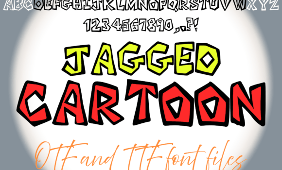 Jagged Cartoon Font - Featured Image