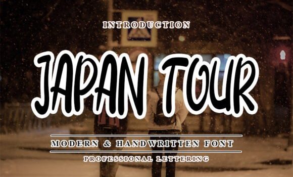 Japan Tour Font - Featured Image