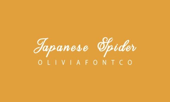 Japanese Spider Font - Featured Image