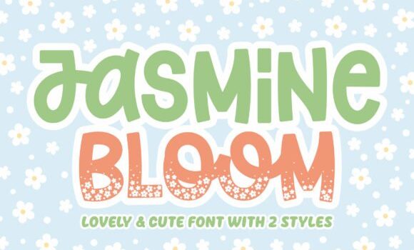 Jasmine Bloom Font - Featured Image