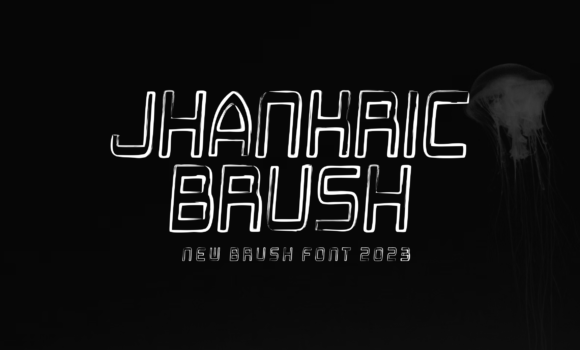 Jhankric Brush Font - Featured Image