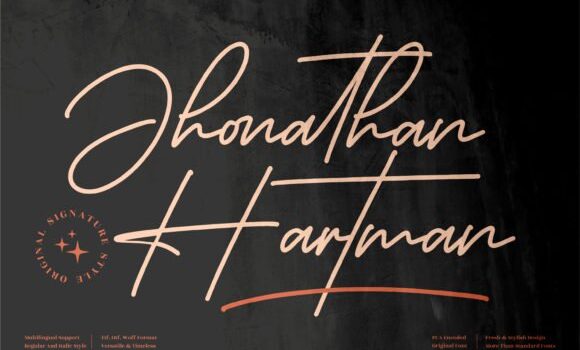 Jhonathan Hartman Font - Featured Image