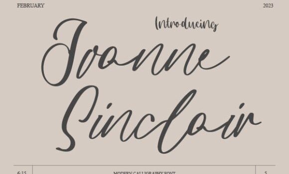 Joanne Sinclair Font Fonts Free Download Joanne Sinclair Font - Featured Image