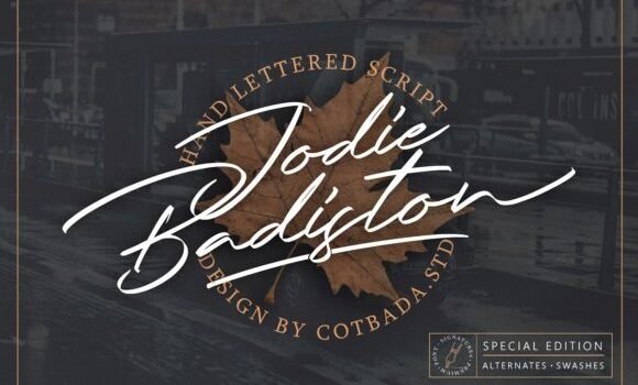 Jodie Badiston Font - Featured Image