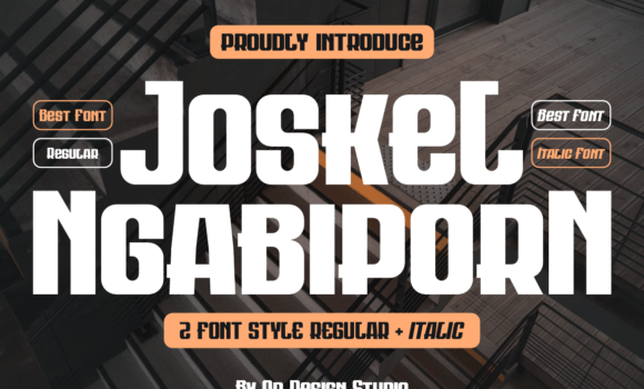 Joskel Ngabiporn Font - Featured Image