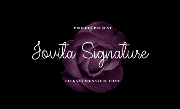 Jovita Signature Font - Featured Image