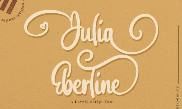 Julia Eberline Font - Featured Image