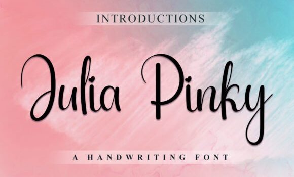 Julia Pinky Font - Featured Image
