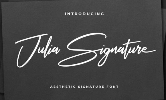 Julia Signature Font Fonts Free Download Julia Signature Font - Featured Image