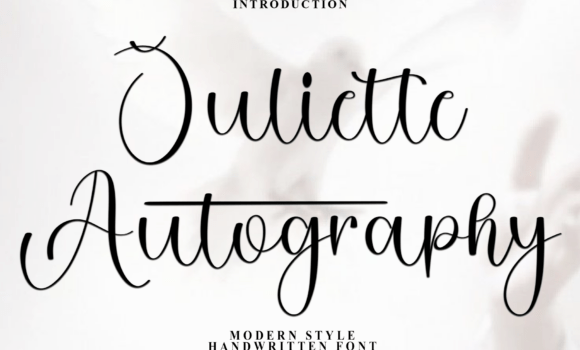 Juliette Autography Font - Featured Image