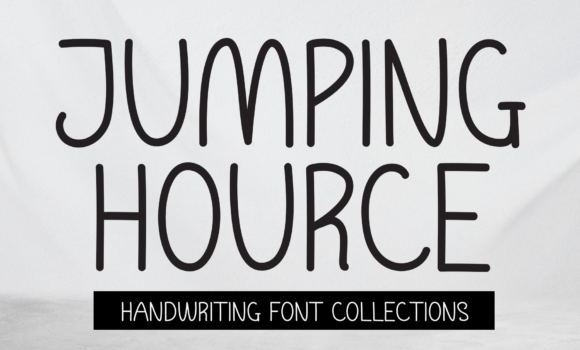 Jumping Hource Font - Featured Image