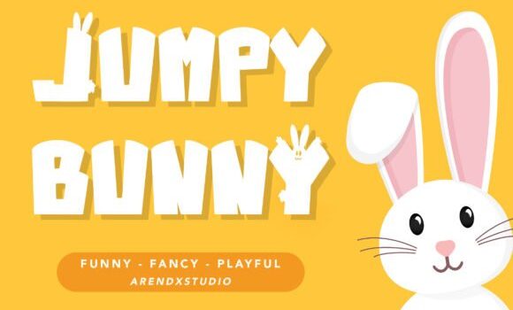 Jumpy Bunny Font - Featured Image