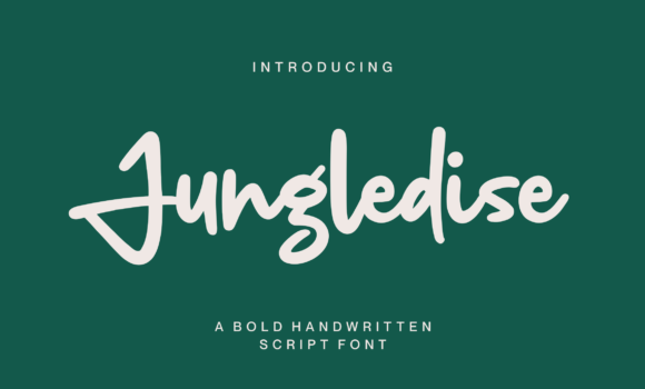 Jungledise Font - Featured Image