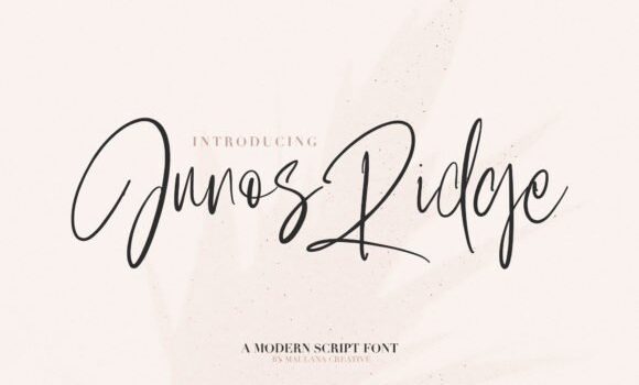 Junos Ridge Font - Featured Image