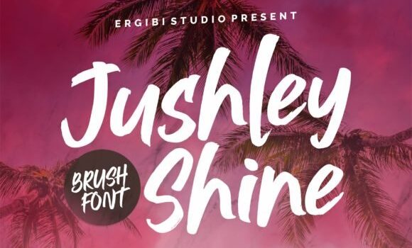 Jushley Shine Font - Featured Image