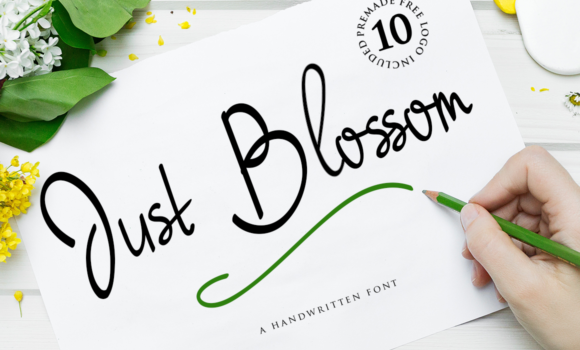 Just Blossom Font - Featured Image