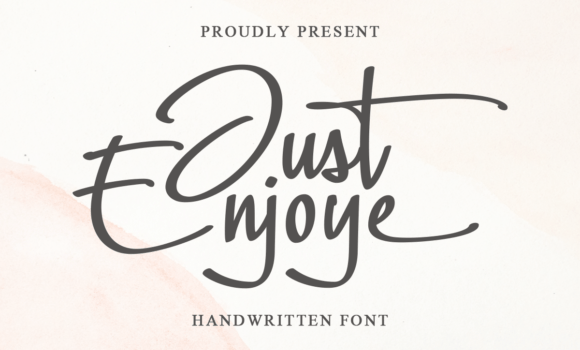 Just Enjoye Font - Featured Image