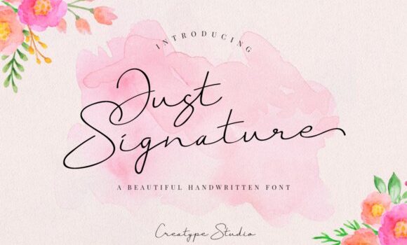 Just Signature Font Fonts Free Download Just Signature Font - Featured Image