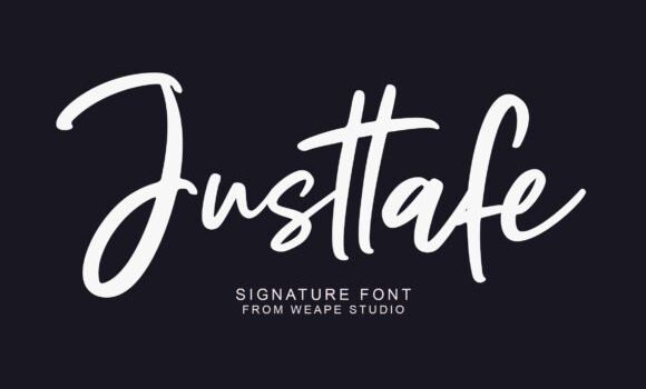 Justtafe Font - Featured Image