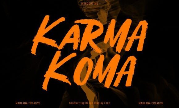 Karma Koma Font - Featured Image