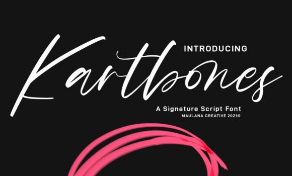 Kartbones Script Font - Featured Image