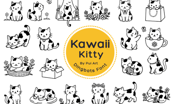 Kawaii Kitty Doodle Font Fonts Free Download Kawaii Kitty Doodle Font - Featured Image