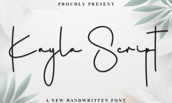 Kayla Script Font - Featured Image