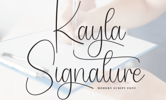 Kayla Signature Font - Featured Image